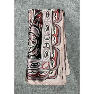 Eleanor Paine Scarf Skemo Canada Indian Sunface Haida Inspired Graphics 27"x 28"
